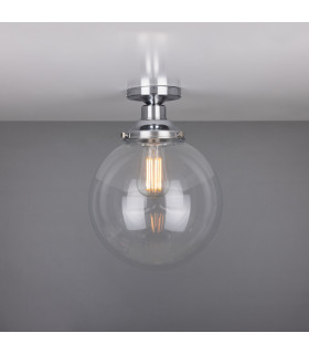 Riad 25cm Globe Ceiling Light Polished Chrome-2