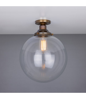 Riad 30cm Globe Ceiling Light Antique Brass-1