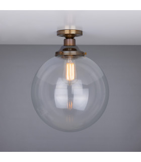 Riad 30cm Globe Ceiling Light Antique Brass-2