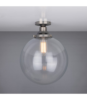 Riad 30cm Globe Ceiling Light Antique Silver
