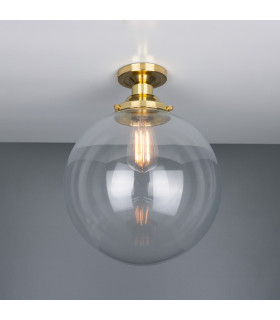 Riad 30cm Globe Ceiling Light Polished Brass-1