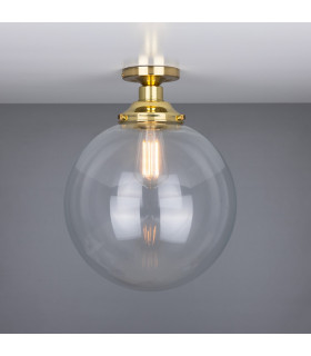 Riad 30cm Globe Ceiling Light Polished Brass-2