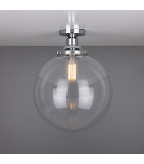 Riad 30cm Globe Ceiling Light Polished Chrome-2