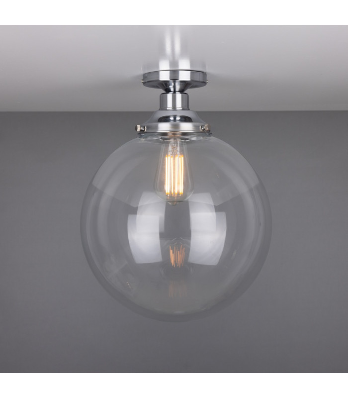 Riad 30cm Globe Ceiling Light Polished Chrome-2