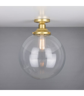 Riad 30cm Globe Ceiling Light Satin Brass-2