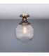 Stanley Holophane 20cm Globe Fitting Antique Brass-2