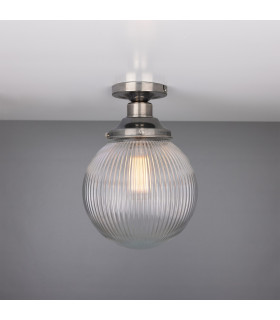 Stanley Holophane 20cm Globe Fitting Antique Silver-2