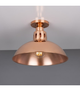 Berlin Vintage Ceiling Fitting Polished Copper-1