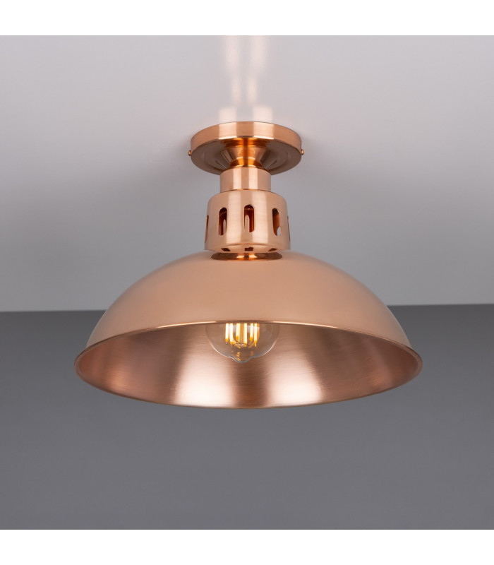 Berlin Vintage Ceiling Fitting Polished Copper-1