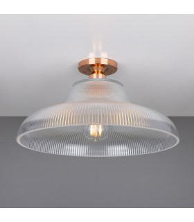 Mono 40cm Railway Flush Fitting Polished Copper