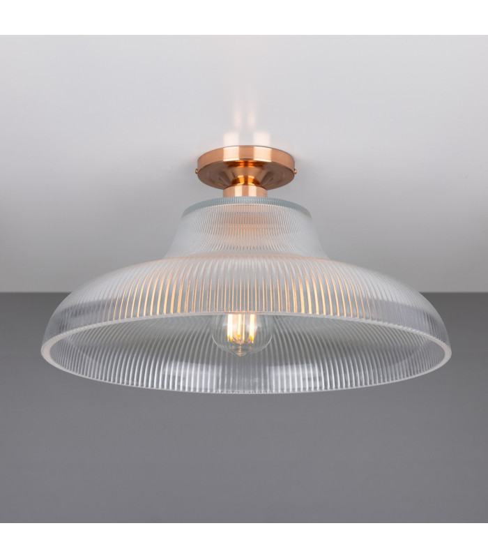 Mono 40cm Railway Flush Fitting Polished Copper