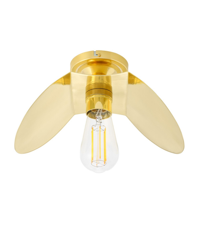 Dodoma Semi Flush Fitting Polished Brass-1