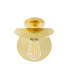 Dodoma Semi Flush Fitting Polished Brass-2