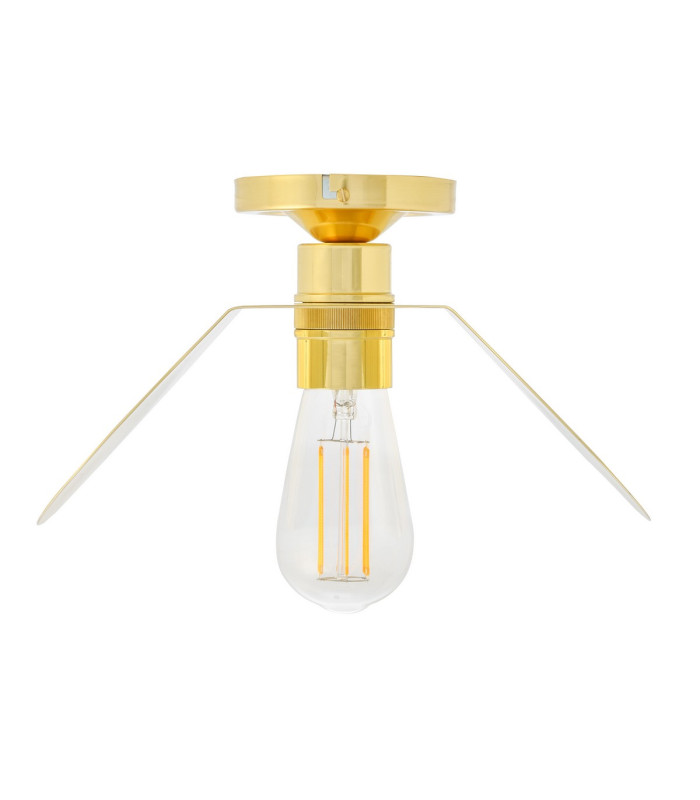 Dodoma Semi Flush Fitting Polished Brass-4