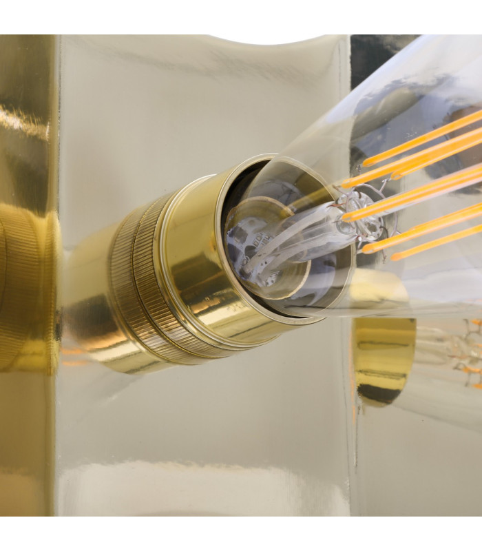 Dodoma Semi Flush Fitting Polished Brass-5