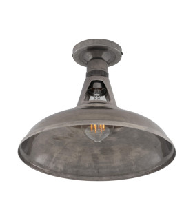 Geneva Flush Light Fitting Antique Silver-2