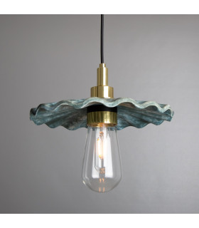 Kirhii Bathroom Pendant Blue Earth Polished Brass IP44-1