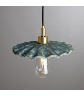 Kirhii Bathroom Pendant Blue Earth Polished Brass IP44-2