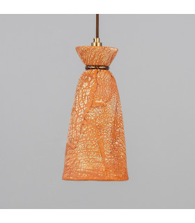 Parva Bathroom Pendant Red Iron Antique Brass IP44-1