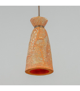 Parva Bathroom Pendant Red Iron Antique Brass IP44-2