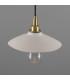 Pyrus Bathroom Pendant Matte White Striped Satin Brass IP44-2