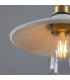 Pyrus Bathroom Pendant Matte White Striped Satin Brass IP44-4
