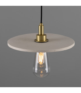 Bog Bathroom Oak Matte White Striped Satin Brass IP44-2