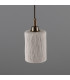 Senna Bathroom Matte White Striped Antique Brass IP44-2