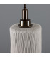 Senna Bathroom Matte White Striped Antique Brass IP44-4