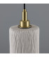 Senna Bathroom Matte White Striped Satin Brass IP44-4