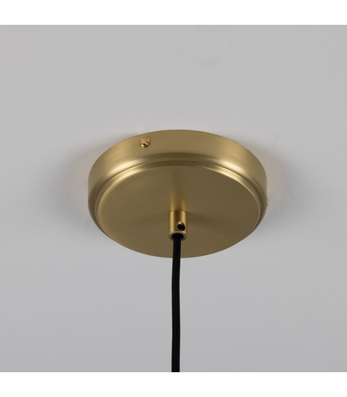 Senna Bathroom Matte White Striped Satin Brass IP44-5