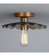Kapok Ceiling Light Black Clay Antique Brass-1