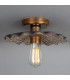Kapok Ceiling Light Black Clay Antique Brass-2