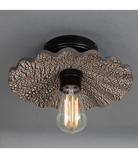 Kapok Ceiling Light Black Clay Matt Black-2