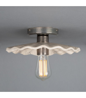 Kapok Ceiling Light Marbled Antique Silver-1