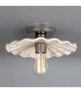 Kapok Ceiling Light Marbled Antique Silver-2