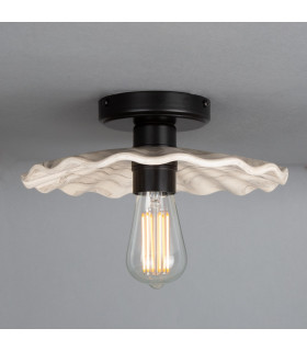 Kapok Ceiling Light Marbled Matt Black-1