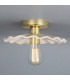 Kapok Ceiling Light Marbled Polished Brass-1