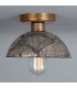 Kauri Ceiling Light Black Clay Antique Brass-1
