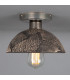 Kauri Ceiling Light Black Clay Antique Silver-1