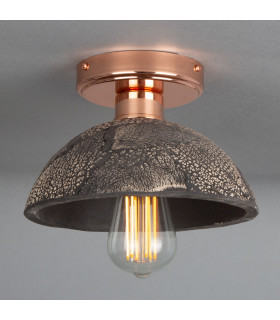 Kauri Ceiling Light Black Clay Polished Copper-2