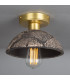 Kauri Ceiling Light Black Clay Satin Brass-2