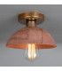 Kauri Ceiling Light Red Iron Antique Brass-2