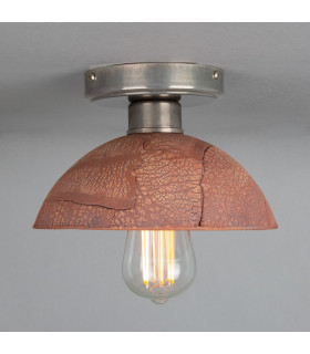 Kauri Ceiling Light Red Iron Antique Silver-1