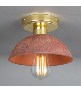 Kauri Ceiling Light Red Iron Polished Brass-2