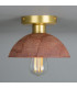 Kauri Ceiling Light Red Iron Satin Brass-1