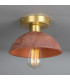 Kauri Ceiling Light Red Iron Satin Brass-2