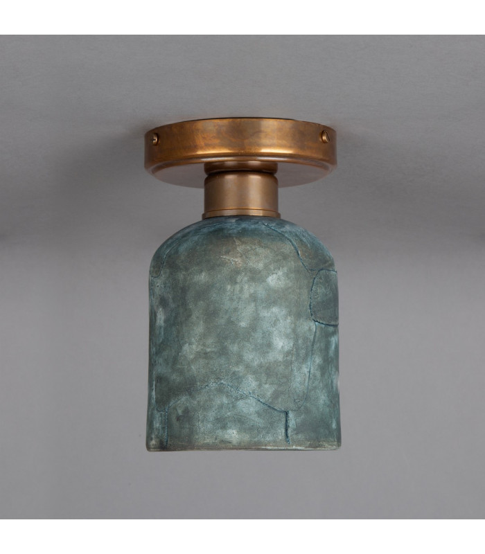 Osier Ceiling Light Blue Earth Antique Brass-1