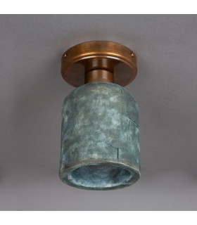 Osier Ceiling Light Blue Earth Antique Brass-2