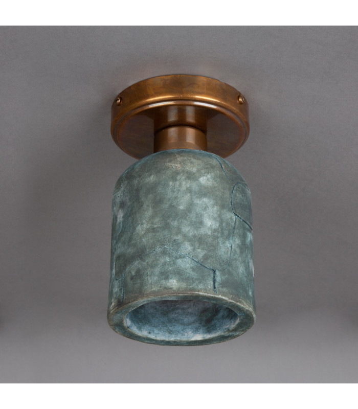 Osier Ceiling Light Blue Earth Antique Brass-2